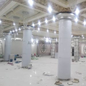 ستون استیل طلایی و سیلور