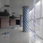 ستون استیل طلایی و سیلور